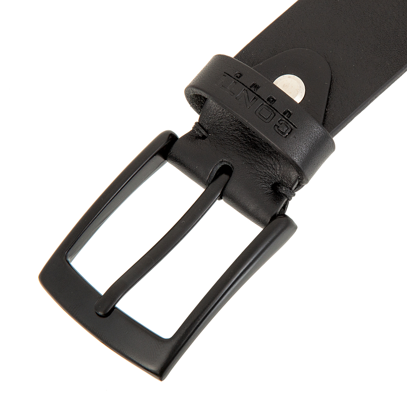 35020 Black Ремень Conti Uomo (длина 135) (Черный/135 см/натуральная кожа/Conti Uomo)