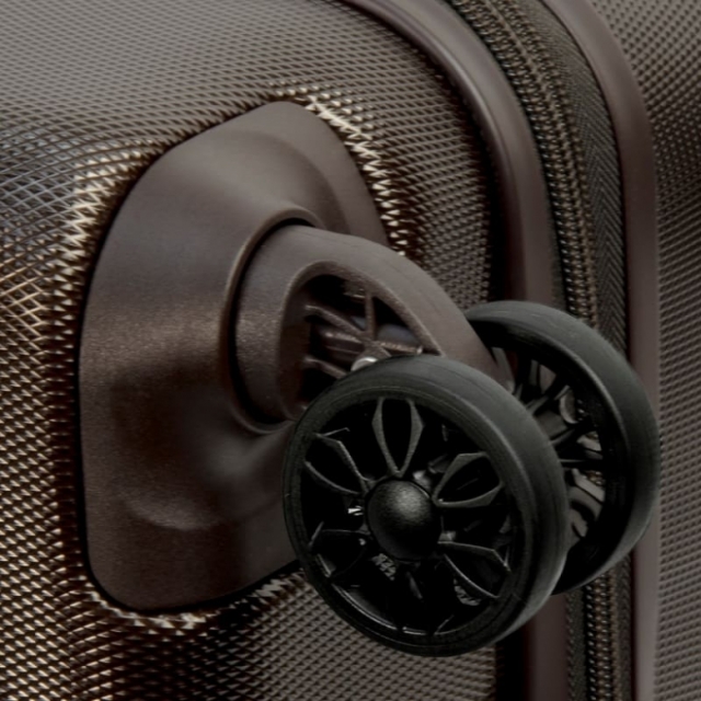 808 PC - 24 (D.BROWN) Чемодан на 4 колесах (Коричневый/45*67,5*25/поликарбонат/M/3,5 кг/90 литров)