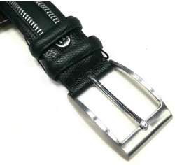 ZK 113 Ремень мужской (РОССИЯ)				 (Черный/110-130 см)