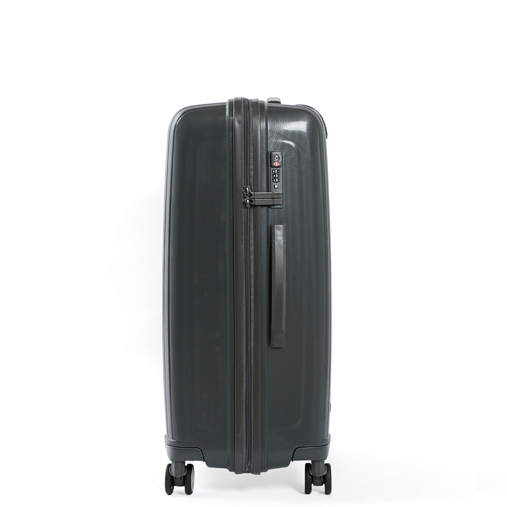 EN3520-24-3 Чемодан 4-х колесный 100% полипропилен FABRETTI  (Серый/47*68*29/полипропилен/M)