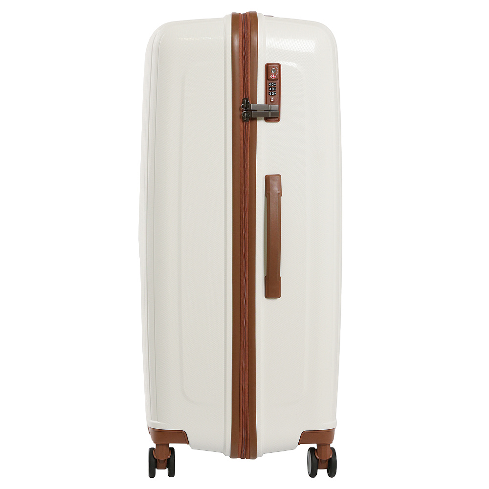 EN3520-28-1 Чемодан 4-х колесный 100% полипропилен FABRETTI  (Белый/54*78*32/полипропилен/L)