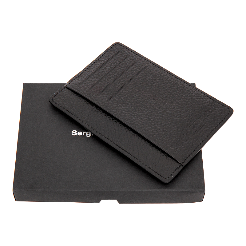7302 (black) Картхолдер Sergio Belotti (черный/9,5*13*0,9/натуральная кожа/Sergio Belotti)