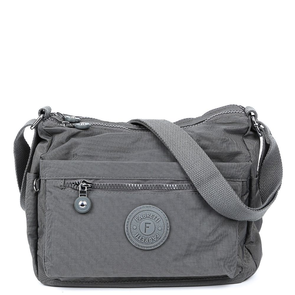 8634-121 FABRETTI  Сумка 100% полиэстер (Серый/27*22*10/полиэстер/FABRETTI)