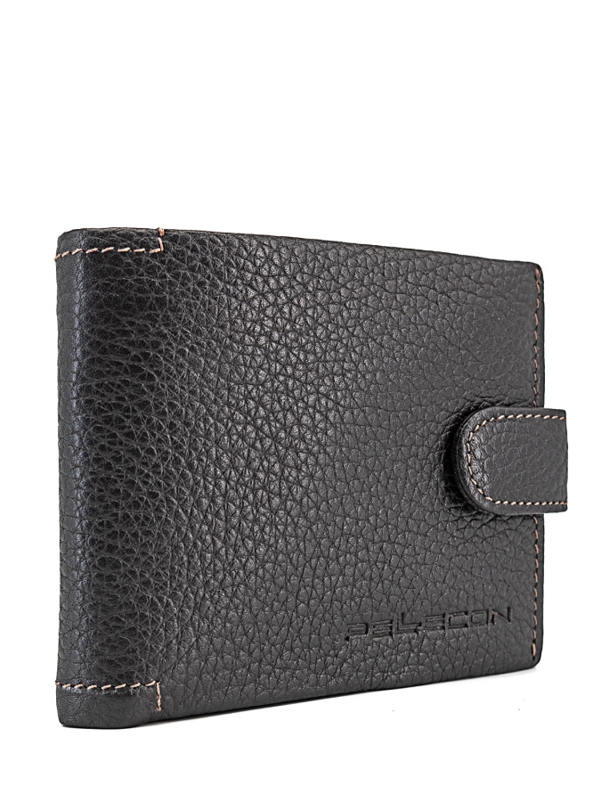 102-5502-24 Портмоне мужское (Пеллекон) (черный/11*9,5*1,5/натуральная кожа/PELLECON)