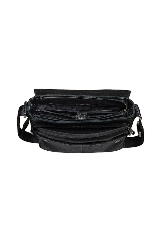 102-21627-1 Сумка мужская кожа (Пеллекон) (черный/31,5*25*8/натуральная кожа/PELLECON)