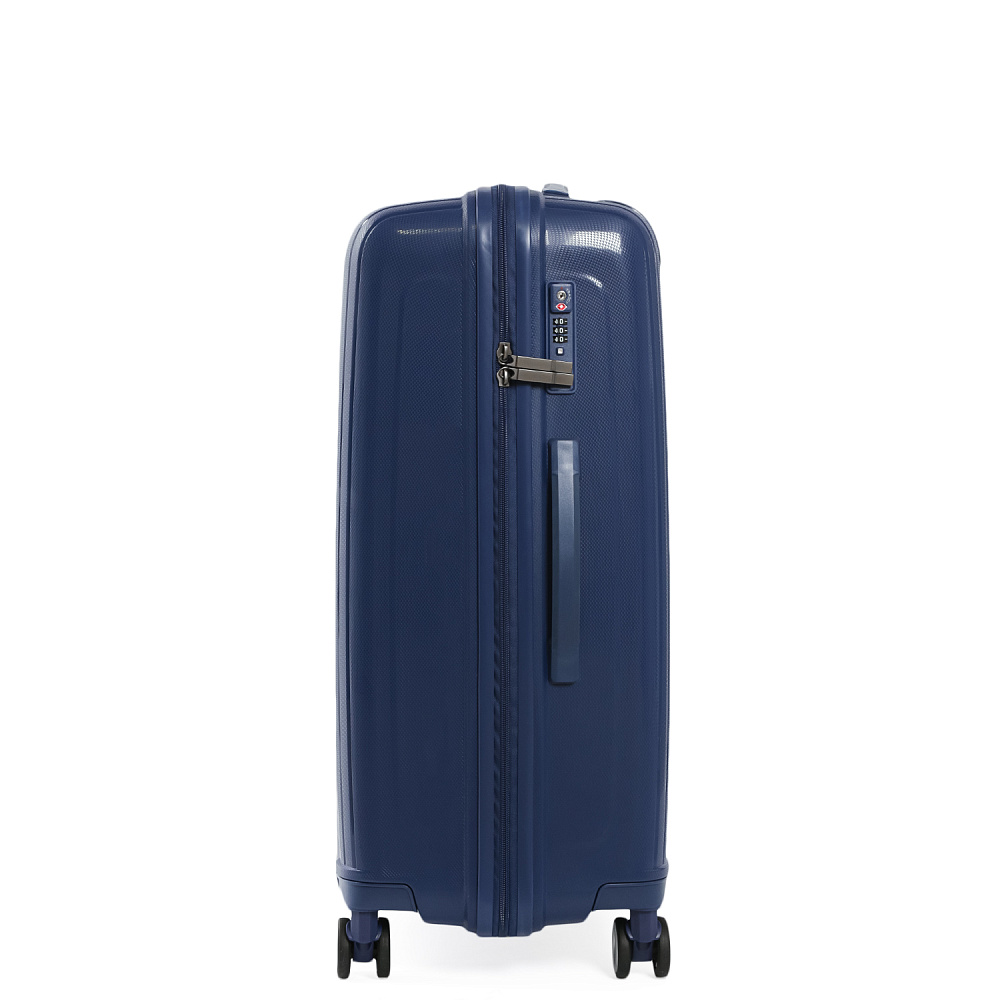 EN3520-24-8 Чемодан 4-х колесный 100% полипропилен FABRETTI  (Синий/47*68*29/полипропилен/M)