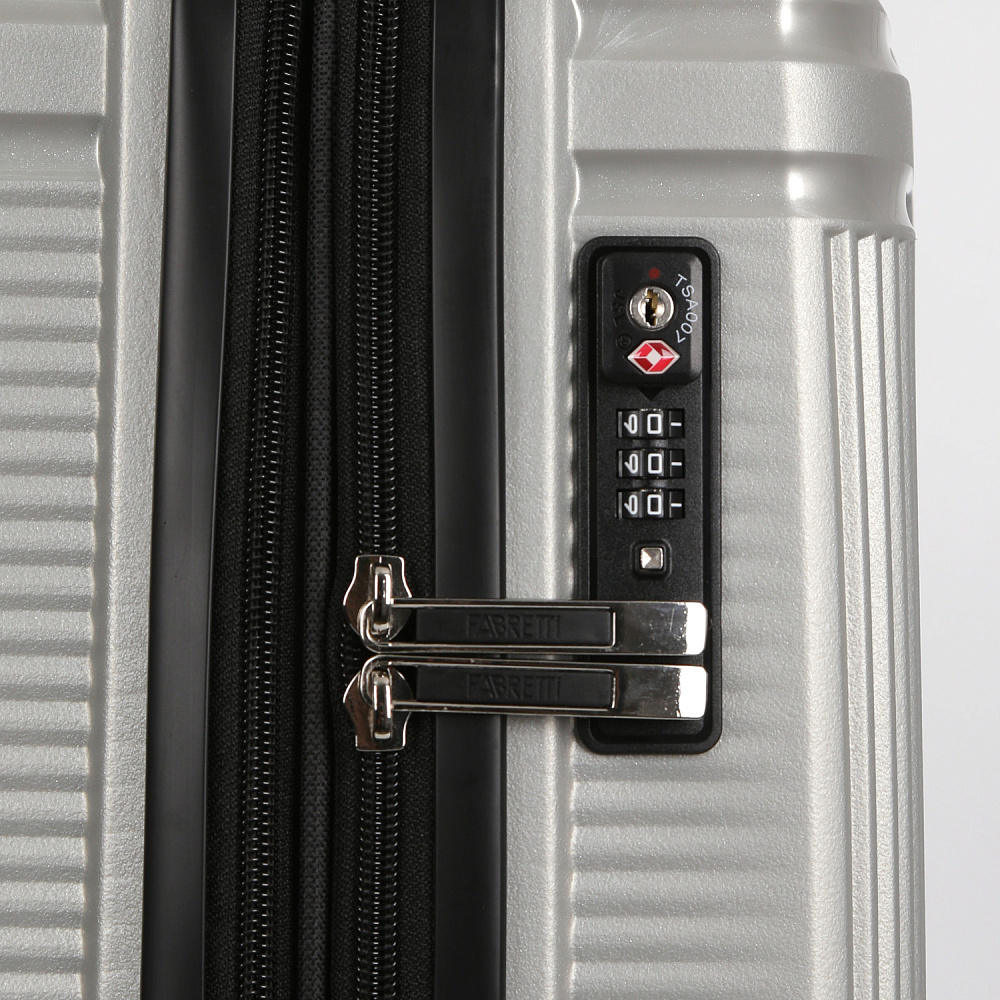 EN9530-24-3 FABRETTI Чемодан 4-х колесный 100% полипропилен (серый/44*66*27/полипропилен/M/FABRETTI)