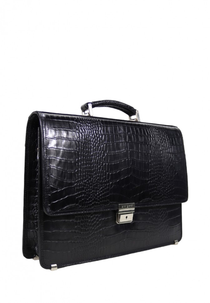 0376-53 Портфель натуральная кожа KARYA (Черный/37*28*7/натуральная кожа/KARYA)