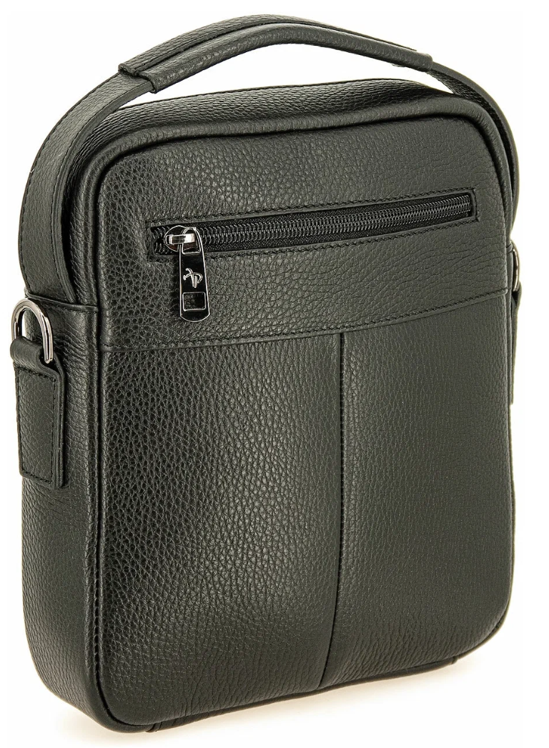 102-81585-1 Сумка мужская кожа (Пеллекон) (черный/20*25*5/натуральная кожа/PELLECON)