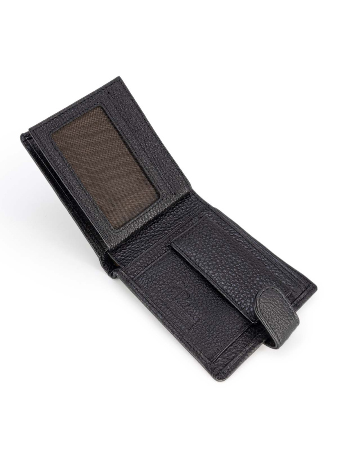 102T-301-1 Портмоне (Пеллекон) (черный/11,5*10*1,5/натуральная кожа/PELLECON)