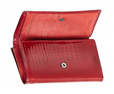 55020-5-44# Red Кошелек Средний Malgrado (красный/14*8,5*2,5/натуральная кожа/Malgrado)