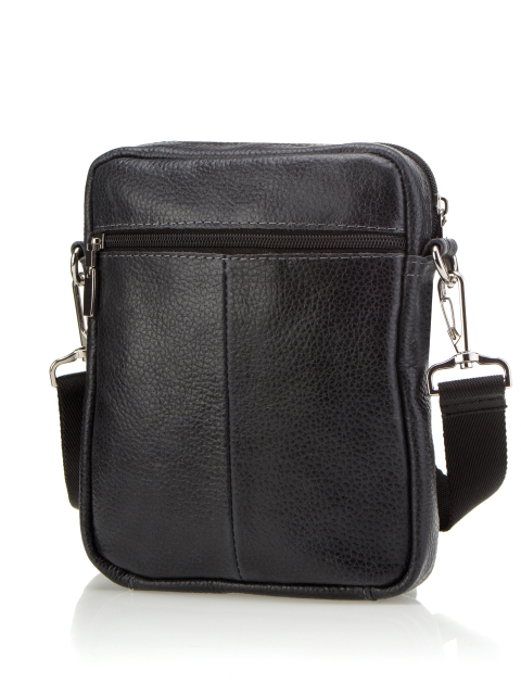 2763 Сумка мужская натуральная кожа (Черный/23*18*4/натуральная кожа)