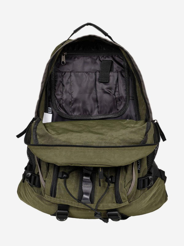 П1956-06 (т.серый) Рюкзак со шнурками (Серый тёмный/27*46*16/полиэстер/0,8 кг/20 литров/Polar)