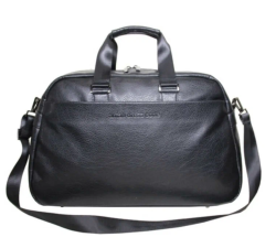 2-288 Сумка дорожная экокожа (черный) (Черный/52*33*18/Экокожа)