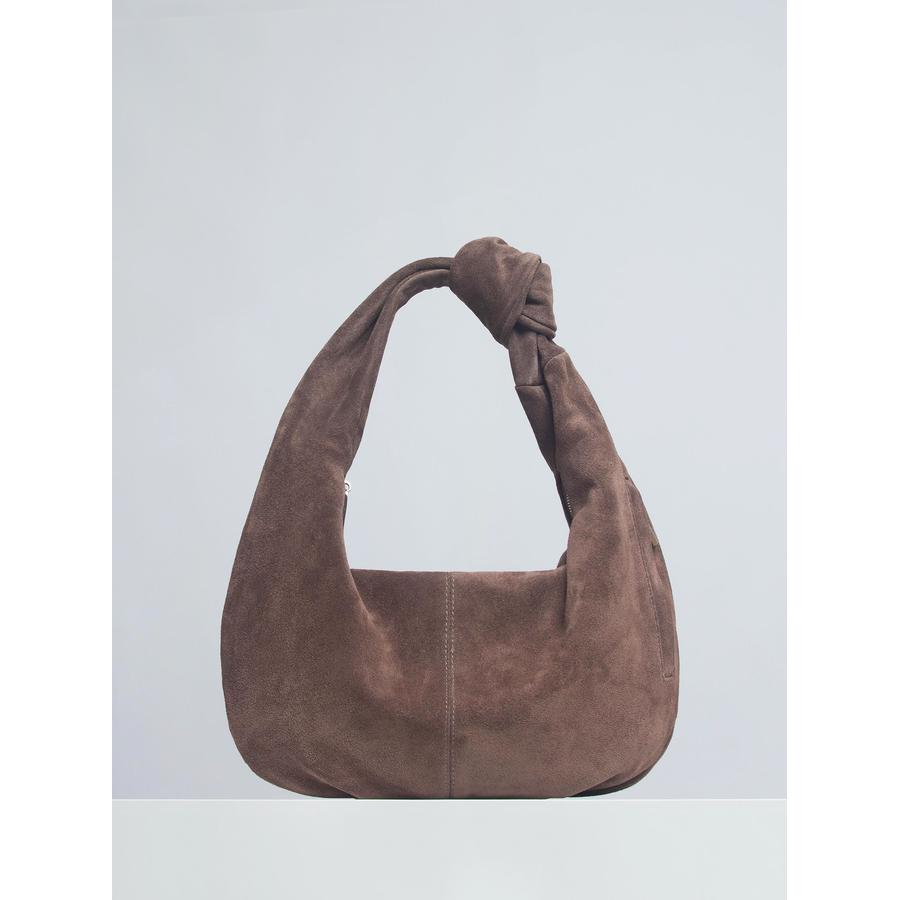 3241LNC Сумка женская замша (Тауп) (Бежевый тёмный/30*23*7/натуральная замша/кожа/Richet)