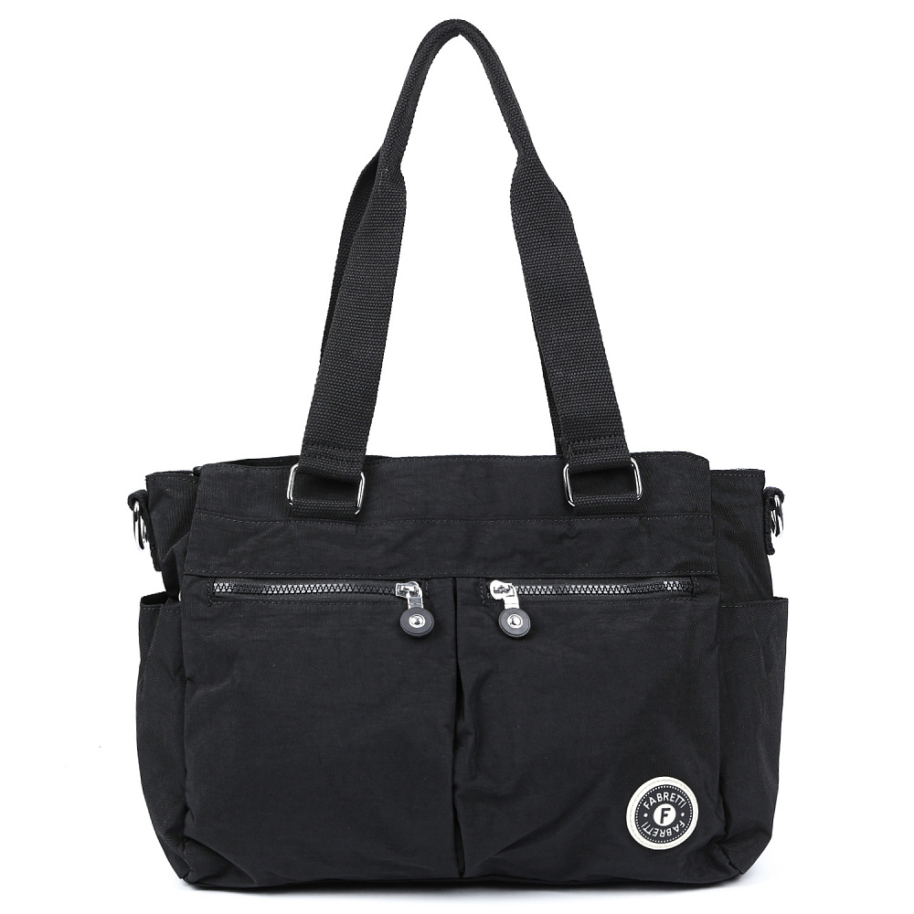 Y8705-2 FABRETTI  Сумка 100% полиэстер (Черный/39*27*15/полиэстер/FABRETTI)