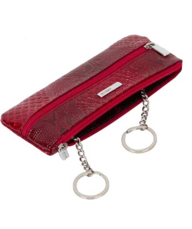 052-019 Ключница натуральная кожа KARYA (Красный/16*7*1,5/натуральная кожа)