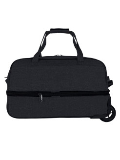 М-118 Сумка на колесах катионик черный (Черный/50*32*30/катионик/NTL Continent)