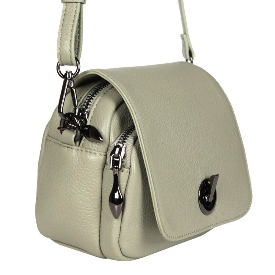 162К Сумка женская натуральная кожа (olive) (Олива/19*15*9/натуральная кожа/Redmond)