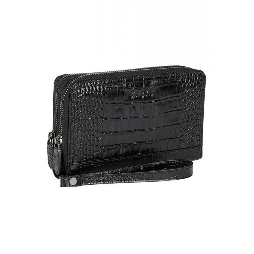 0890-53 Клатч натуральная кожа KARYA (Черный/21*12*5/натуральная кожа/KARYA)