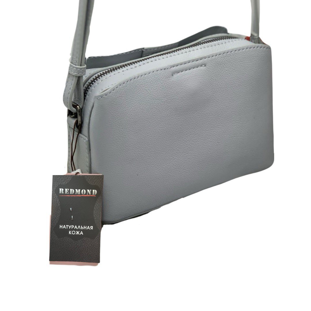 682К Сумка женская натуральная кожа (L blue) (Голубой/20*13,5*8/натуральная кожа/Redmond)