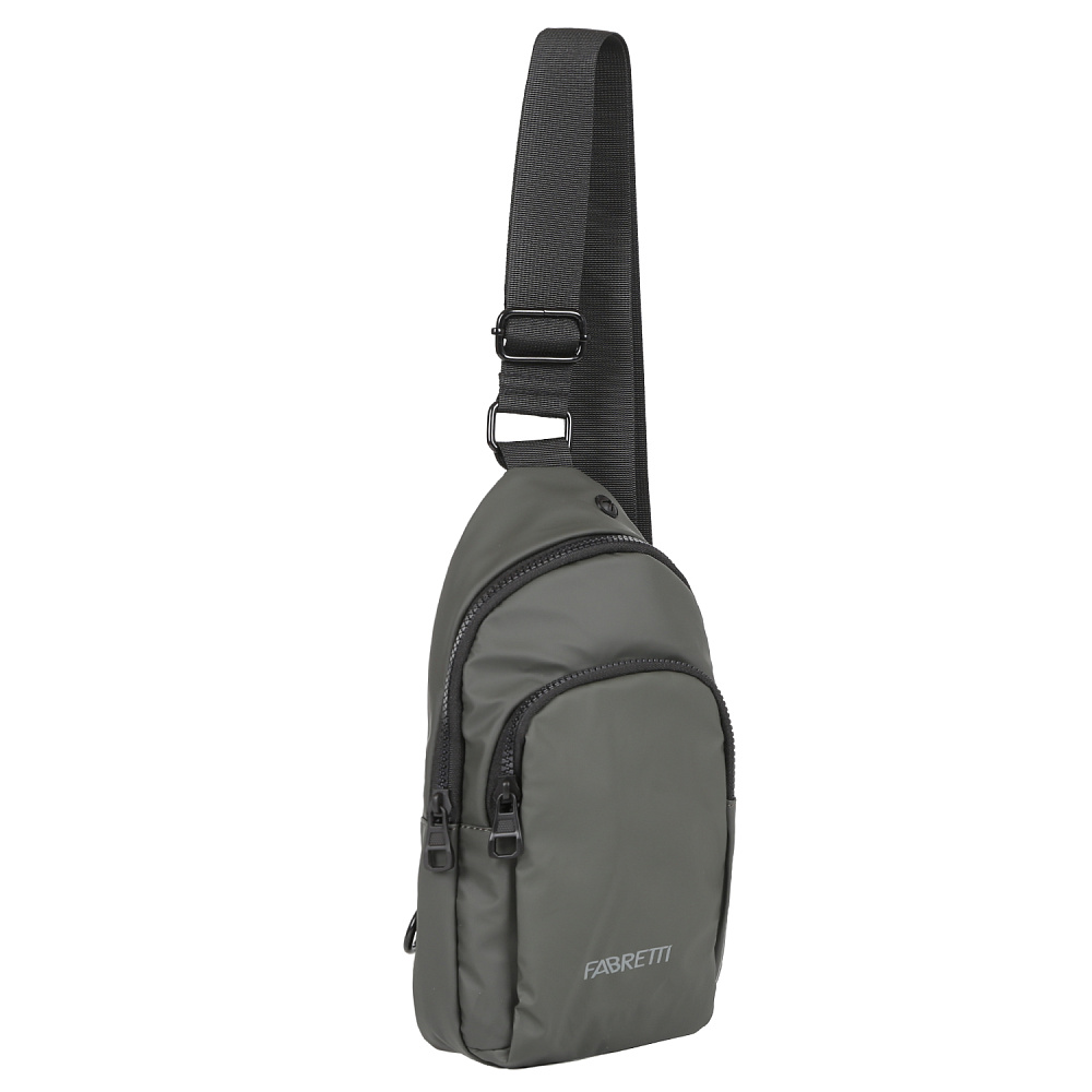 1105-11 Сумка мужская на одно плечо 100% нейлон  FABRETTI (хаки/16*29*6/нейлон/FABRETTI)