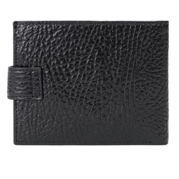 0980-03 Портмоне мужское натуральная кожа KARYA (Черный / 11,5 см*9,5 см*1 см / натуральная кожа)