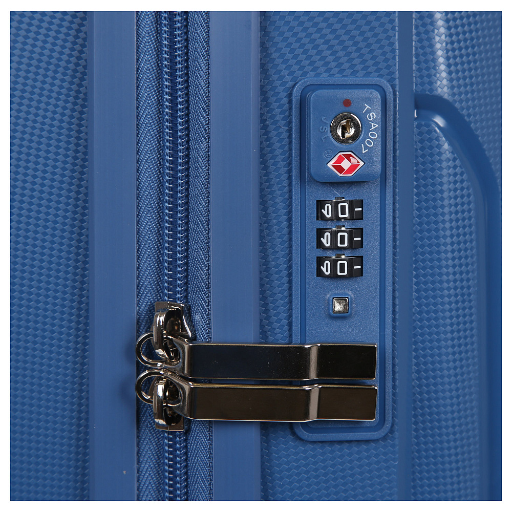 EN8520-20-8 Чемодан 4-х колесный Fabretti размер S FABRETTI [678235] (Синий/58*40/Полипропилен 100%)