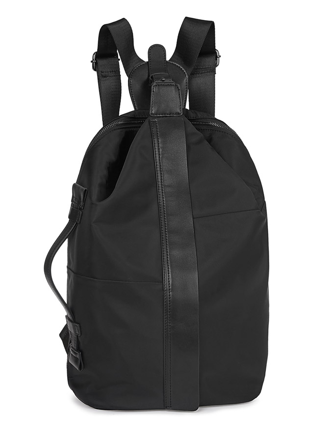 110-211-31 Рюкзак мужской (чёрный) (Черный/30*16*40/нейлон/экокожа/L)