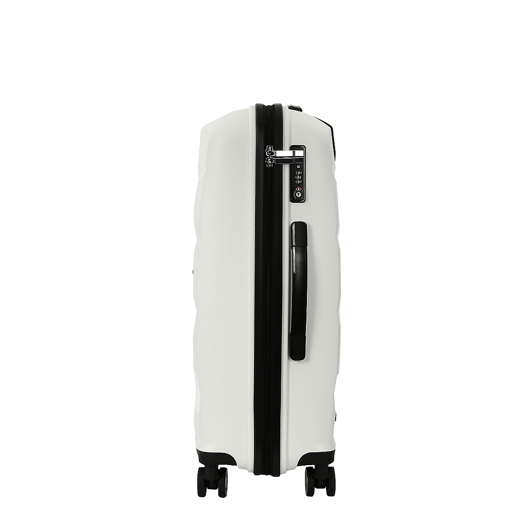 EN7520-024-1 FABRETTI Чемодан 4-х колесный 100% полипропилен FABRETTI (Белый/45*68*25/полипропилен/M)