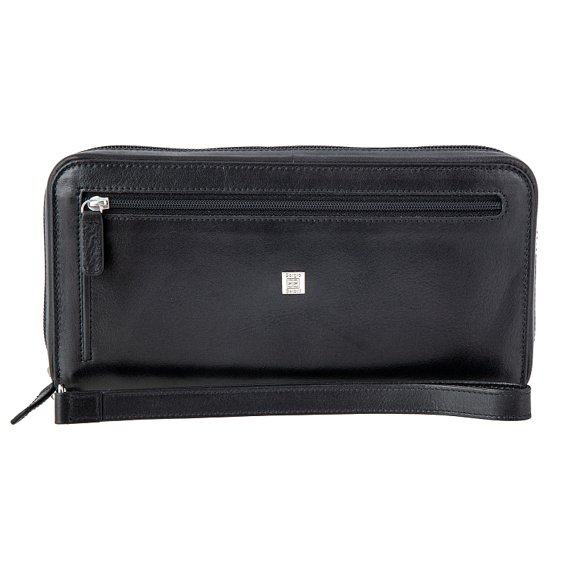 9323 VT (Genoa black) Клатч мужской Sergio Belotti (Черный/23,5*12*4,5/натуральная кожа/Sergio Belotti)