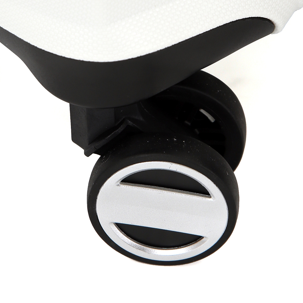 EN7520-020-1 (FABRETTI) Чемодан 4-х колесный 100% полипропилен  (белый/38*55*20/полипропилен/S/FABRETTI)