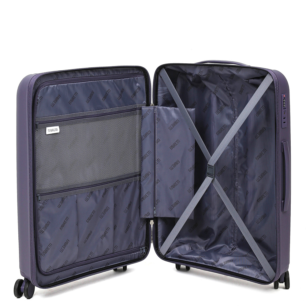 FT2125-28-10 FABRETTI Чемодан 4-х колесный 100% полипропилен (синий/52*76*30/полипропилен/L/FABRETTI)