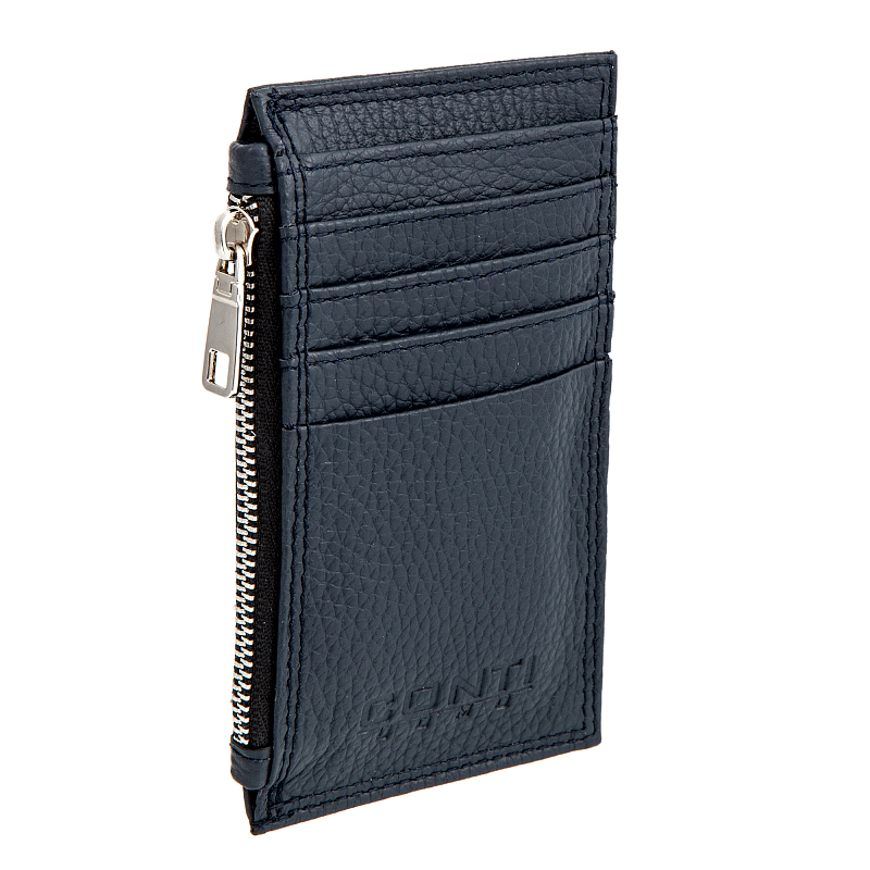 15-34 blue Картхолдер Conti UOMO (синий/7,5*13,5*1/натуральная кожа/Conti Uomo)