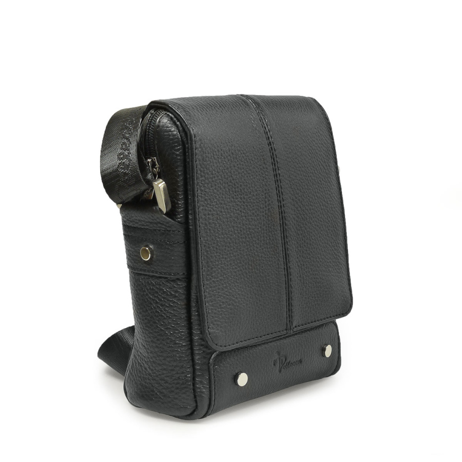 102-817-1 Сумка мужская кожа (Пеллекон) (черный/15*21*6/натуральная кожа/PELLECON)