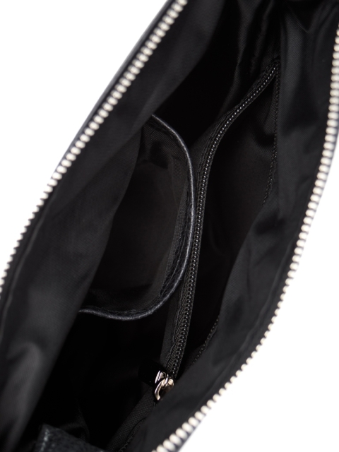 2857 Сумка мужская натуральная кожа (Черный/25*22*5/натуральная кожа)