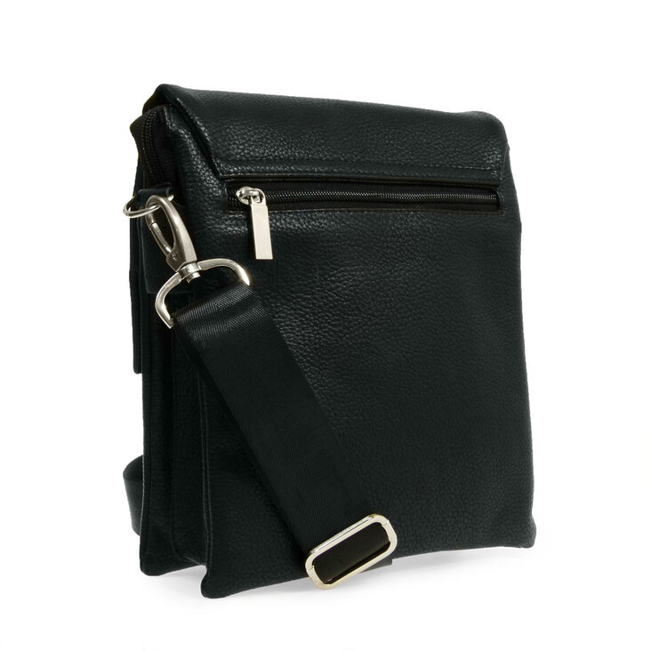 812-81325-1 Сумка мужская экокожа (Пеллекон) (черный/21,5*26*5/экокожа/PELLECON)