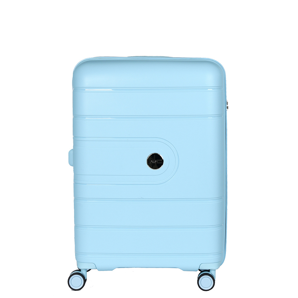 EN9520-24-9 (FABRETTI) Чемодан 4-х колесный 100% полипропилен  (Голубой/45*66*26/полипропилен/M/FABRETTI)