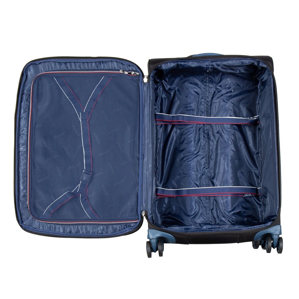 GM17016W25 (black) Чемодан-тележка Verage (Черный/43*69*27/полиэстер/M/3,1 кг/80 литров)