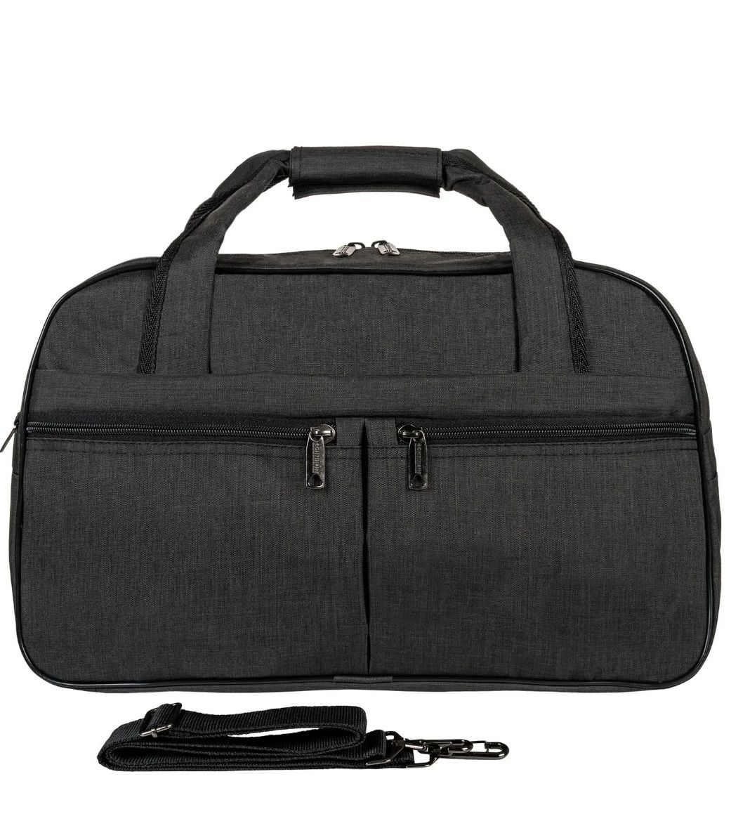 М-505 Саквояж катионик темный серый (Серый/49*30*20/полиэстер/NTL Continent)