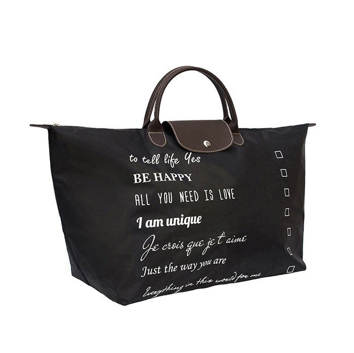 175 Сумка дорожная (Моя жизнь-мои правила/черный) (Черный/44*30*22/текстиль/ANTAN)