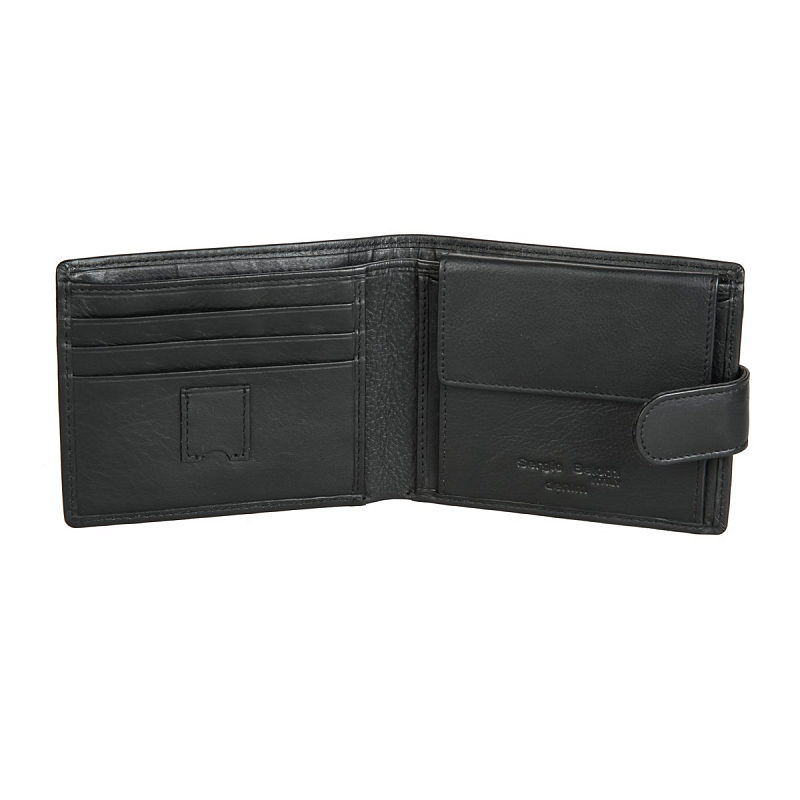 2330-02 (denim black) Портмоне Sergio Belotti (черный/11,5*9*2/натуральная кожа/Sergio Belotti)