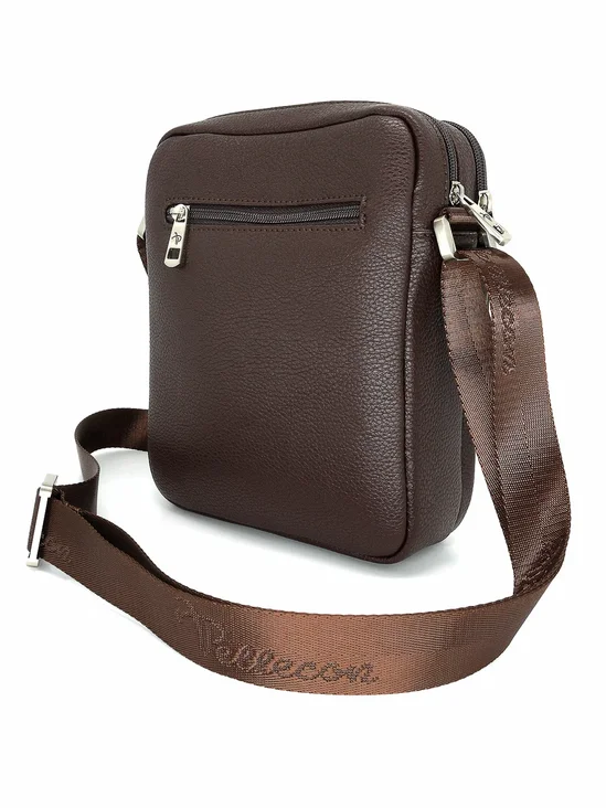 812-81435-2 Сумка мужская (Пеллекон) (Коричневый/18,5*24*5,5/Экокожа/PELLECON)