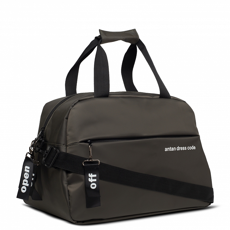 2-168 Сумка дорожная (Сатин/хаки 222) (Хаки/43*31*29/Капровинил/ANTAN)