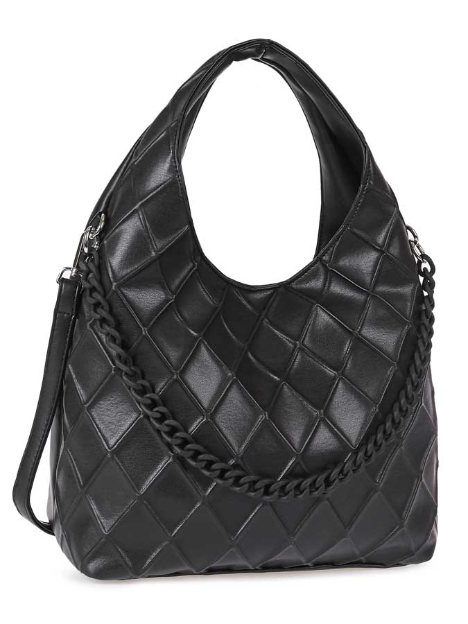 111-566 чёрный Сумка женская (Черный/30*26*12/Экокожа/Hogerland)