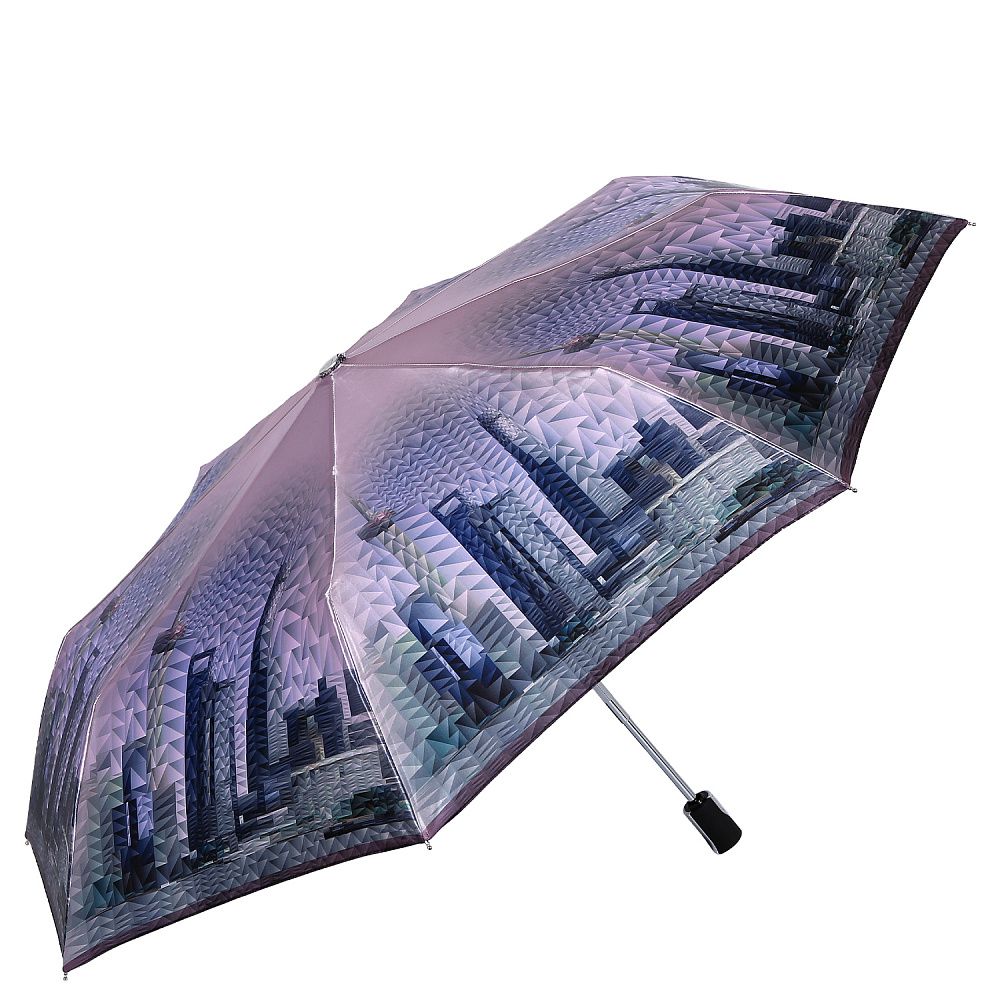 L-20294-5 Зонт жен. Fabretti, облегченный автомат, 3 сложения, сатин (Розовый/58*8/полиэстер/FABRETTI)