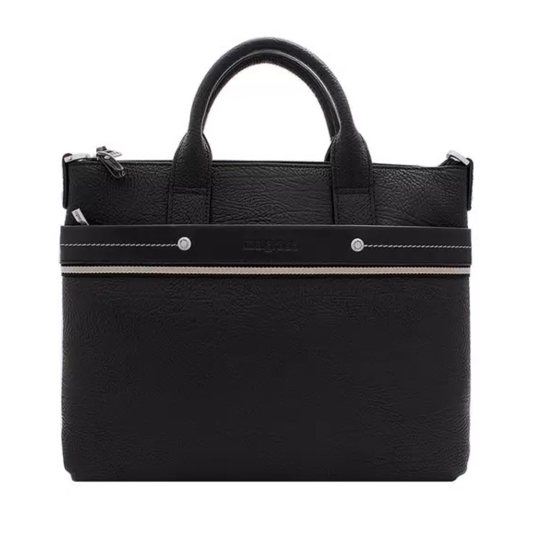 BR09-318B4932 black Cумка мужская (Malgrado) (черный/38*31*4/натуральная кожа/Malgrado)