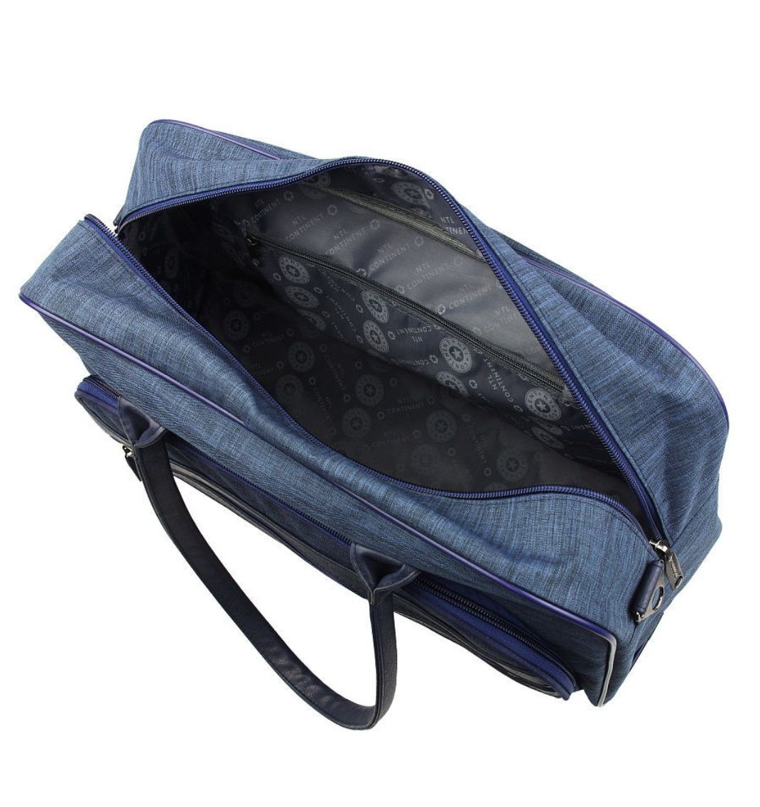 М-714 Саквояж катионик синий (синий/47*30*15/полиэстер/NTL Continent)