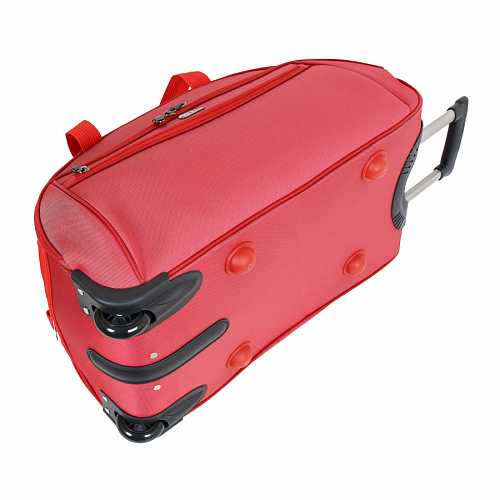 7019.5 (красная) сумка дублир.колесная Регата текстиль (Красный/58*34*30/полиэстер/3,1 кг/59 литров/Polar)