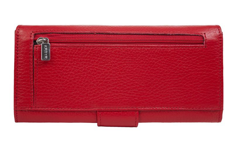 1184-46 Портмоне женское натуральная кожа KARYA (Красный/19*9,5*3/натуральная кожа)